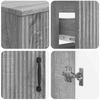 2 Piece Bathroom Cabinet Set HOORN Sonoma Grey