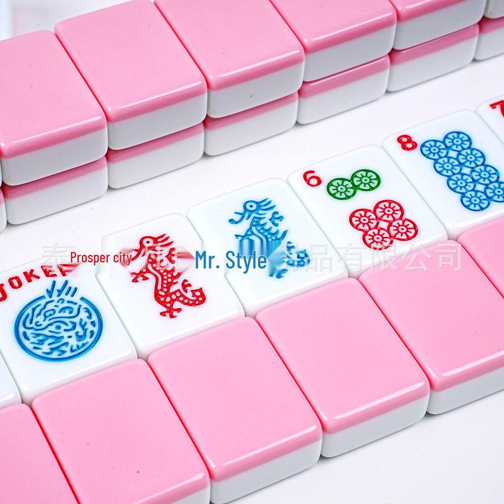30mm American Mahjong with Personalized Melamine Tiles - Household Hand-Played Set
