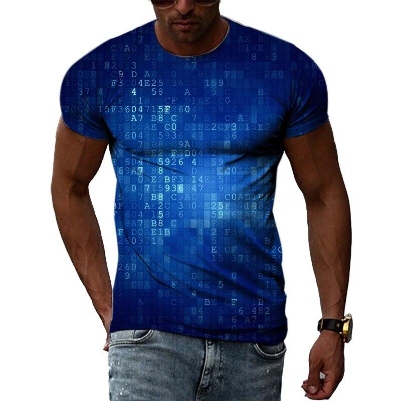 

Красивая мужская футболка с 3D-принтом и узором в стиле хип-хоп, повседневные топы с круглым вырезом, модная уличная индивидуальная одежда XXL