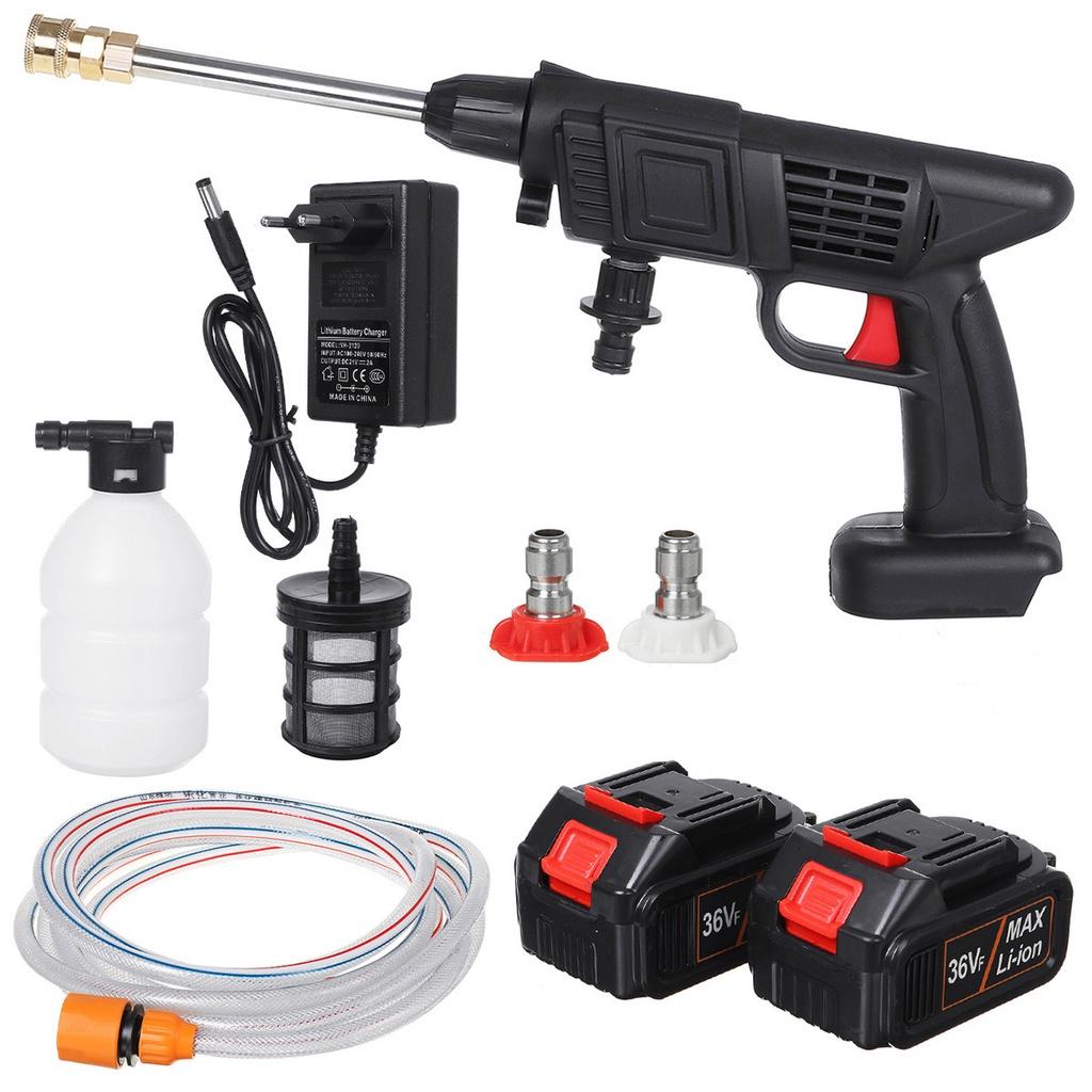 20000mAh Cordless High Pressure Washer Electric Car Wash Protable Parkside Water Guns For 1/2PCS Lithium Battery 500W 36V