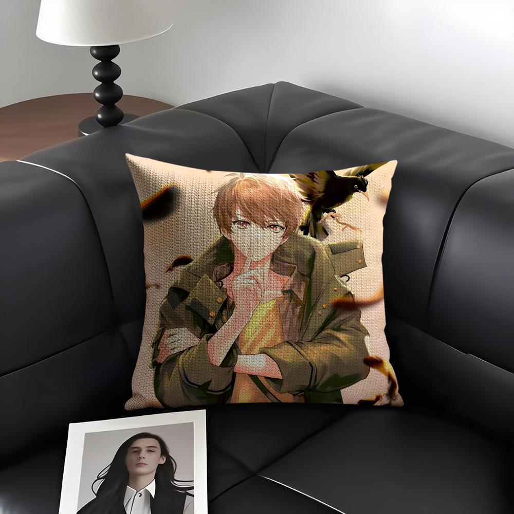 T-Tears Of Themiss Luke Pearce Cushion Cover Natural Linen Organic Fabric Double-Sided Printing Sofa Home Decor Gift Pillow Case