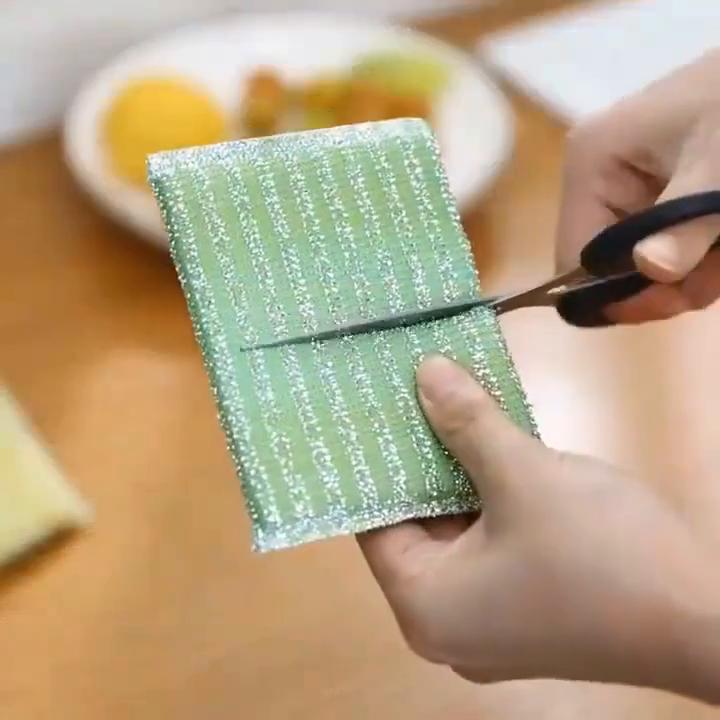4 peças de esponjas para lavar louça de cozinha - Almofadas de limpeza ABS de dupla face, almofadas de limpeza antirriscos para sala de estar e uso doméstico
