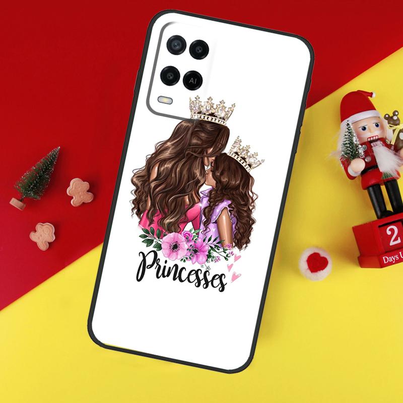 Beautiful Mother Daughter Son Case For Oppo A80 A60 A40 A15 A16 A17 A57 A94 A74 A54 A76 A96 A18 A38 A58 A78 A98 A6 A5 Pro