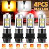 4PCS 3157 LED Switchback Bulbs - Amber/White Turn Signal & DRL Light Replacement