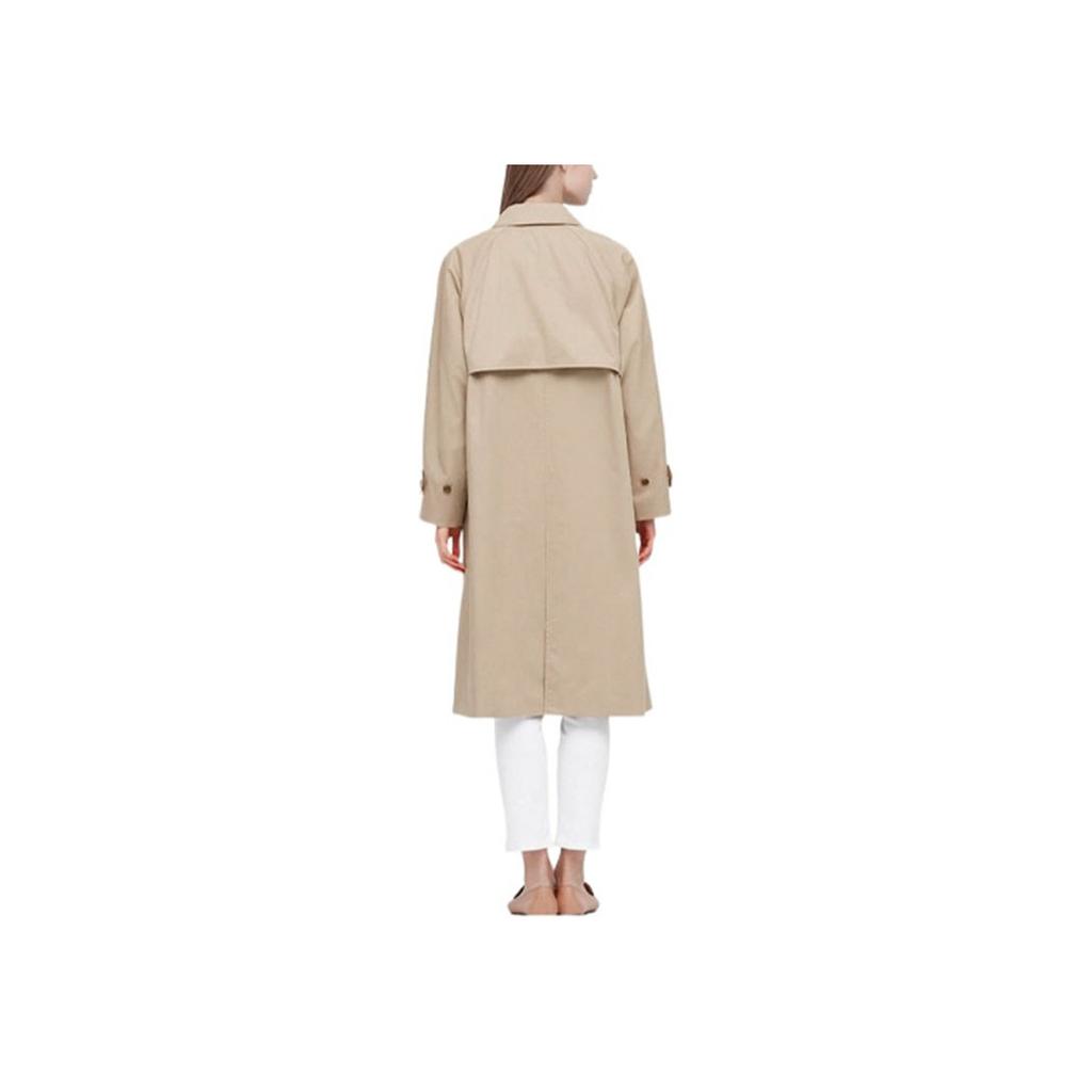 UNIQLO Solid Color Lapel Button Simple Long Sleeve Coat Women coats 436175-32