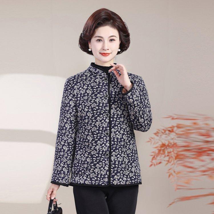 

Теплая верблюжья хлопковая куртка с пухом для женщин среднего и пожилого возраста - Уютная домашняя одежда большого размера XL (Recommended 40-52 kg)