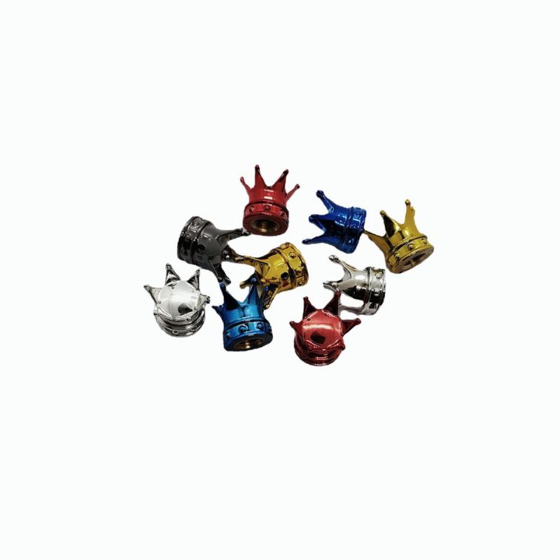 4 STK Universal Kronenrad Ventilkappen Luft Staubdicht Wasserdicht Auto Motorrad Reifen Felgenabdeckungen Autodekoration Ventilkappen