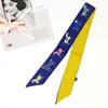 Classic New Long Small Silk Scarf, Decorative Slender Tied Bag Silk Scarf Small Ribbon Scarf Small Streamer Women's Scarf