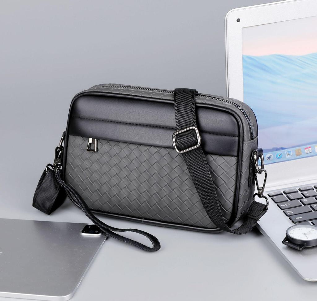 Men's Crossbody Multi-pocket Clutch Bag - High-end, Wear-resistant Business Handbag