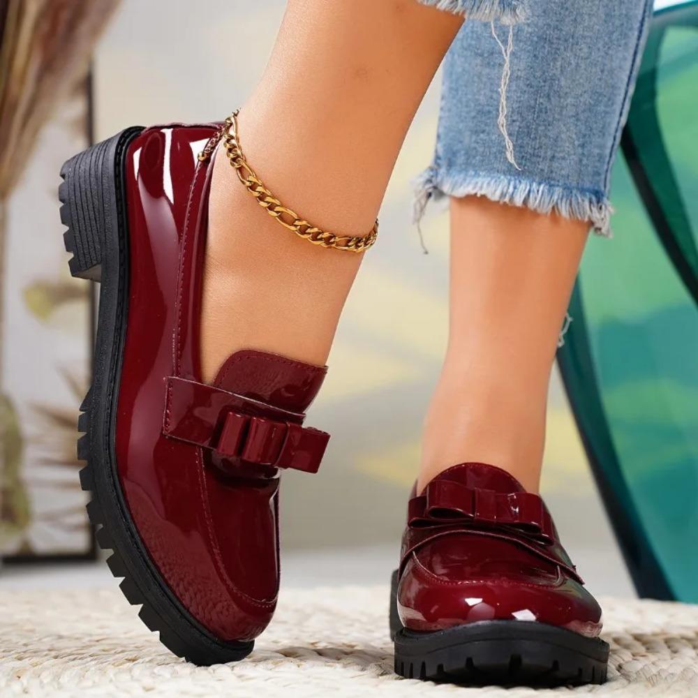 Fashion 2024 Summer Ladies New Fashion Round Toe Retro Solid Color Mary Jane Shoes Daily Casual Shopping Ladies High Heels  Oxford Mujer