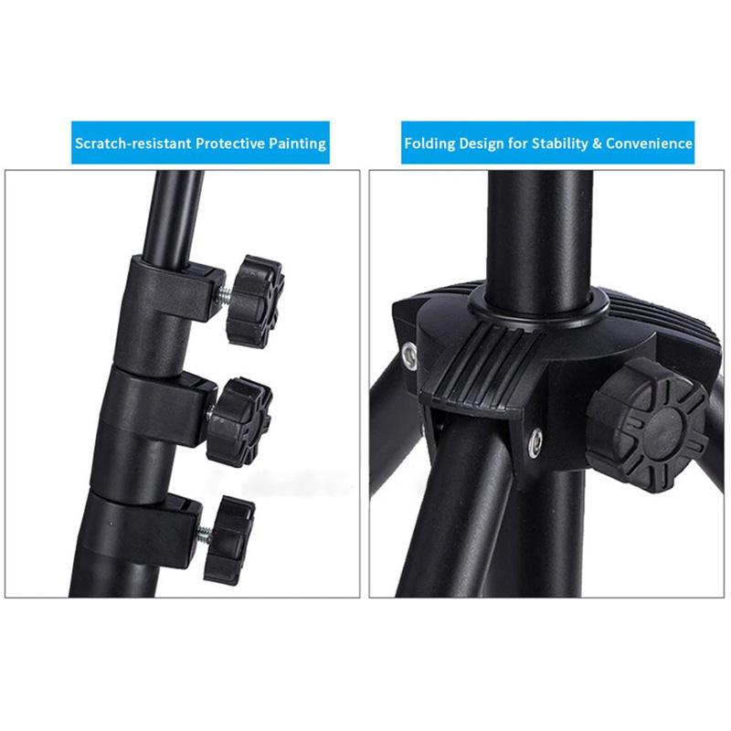 1Pc Floor Tablet Tripod Stand 4.7-12.9" Universale Tripod Stand Black IPhone Tablet Mount Stand Free Standing 360° Rotation