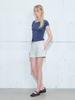 ETMON Stripe Strap Short Pants, Ivory
