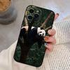 Animal Panda Phone Case For iPhone 17,16,15,14,13,12,11 Plus,Pro Max,XS,Soft Silicone Black Cover