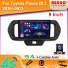 RHD For Toyota Passo III 3 2016 - 2021 Right Hand Driver AHD Android Car Head Unit Navigation GPS Multimedia Carplay Auto Screen DVD