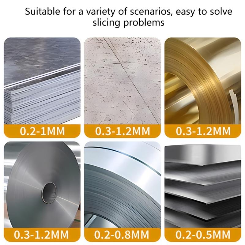 Drill Powered Metal Cutting Tool  Cutter Attachment with Pivoting Head for Quick and Clean Iron Sheet Aluminum Cuts