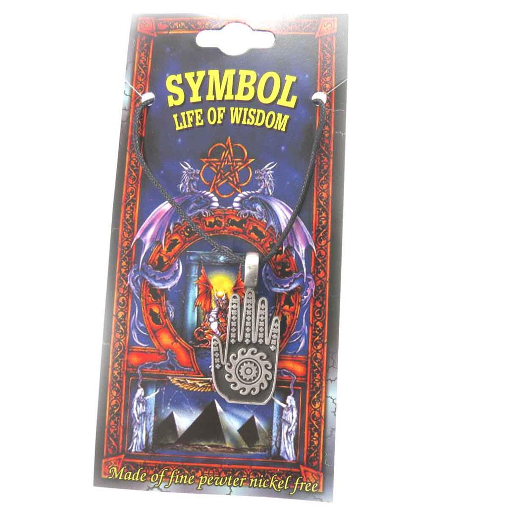 Les Trésors De Lily [J8501] - Black 'Fatma' Designer Necklace