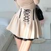 New Arrivals Open Run Lace Trim Eyelet Spring Flare Short Skirt Women