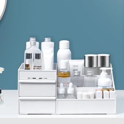 Velkokapacitní kosmetický úložný box Zásuvka na make-up Organizér Nádoba na laky na nehty na šperky Stolní úložný box na drobnosti