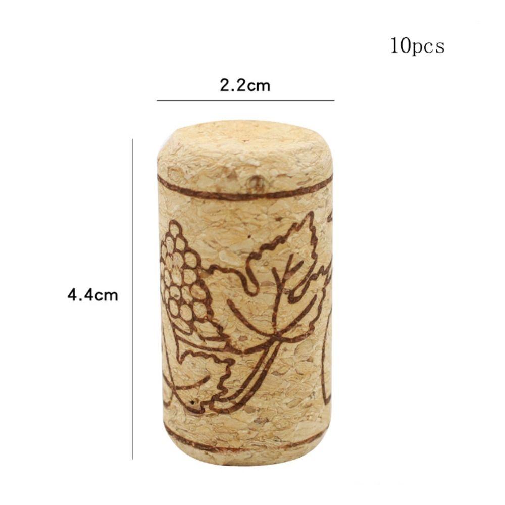 10Pcs 22mm Bottle Corks Reusable Sealing Plug Portable Wood Wine Corks Stopper  Home Brewing Wine