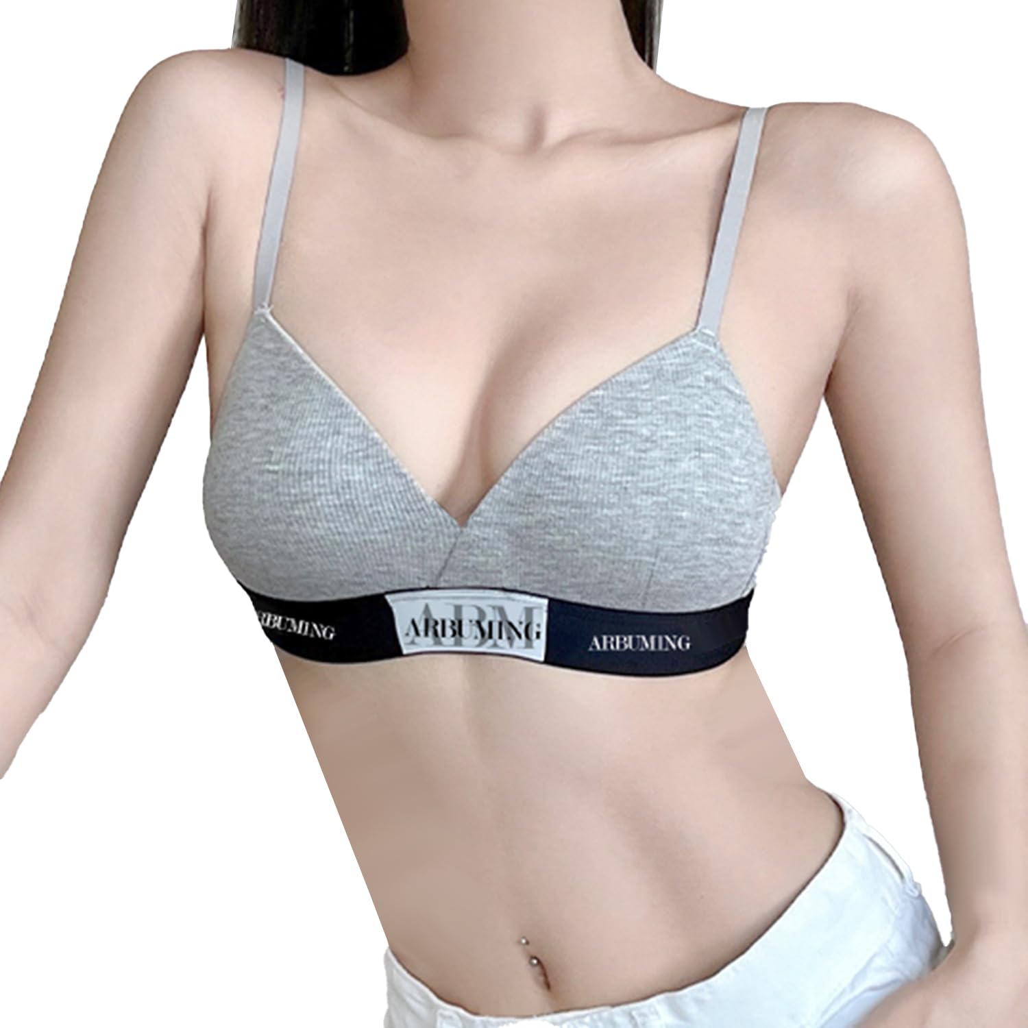 

Ночной спорт Высокий Мягкий для 24 Дневного и Ночного Использования [ArBuMIng] Бюстгальтер, Бюстгальтер, Нижнее белье, Женский, Хлопок, Беспроводной бюстгальтер, Бюстгальтер, Эластичность, На ощупь, Дышащий, серый