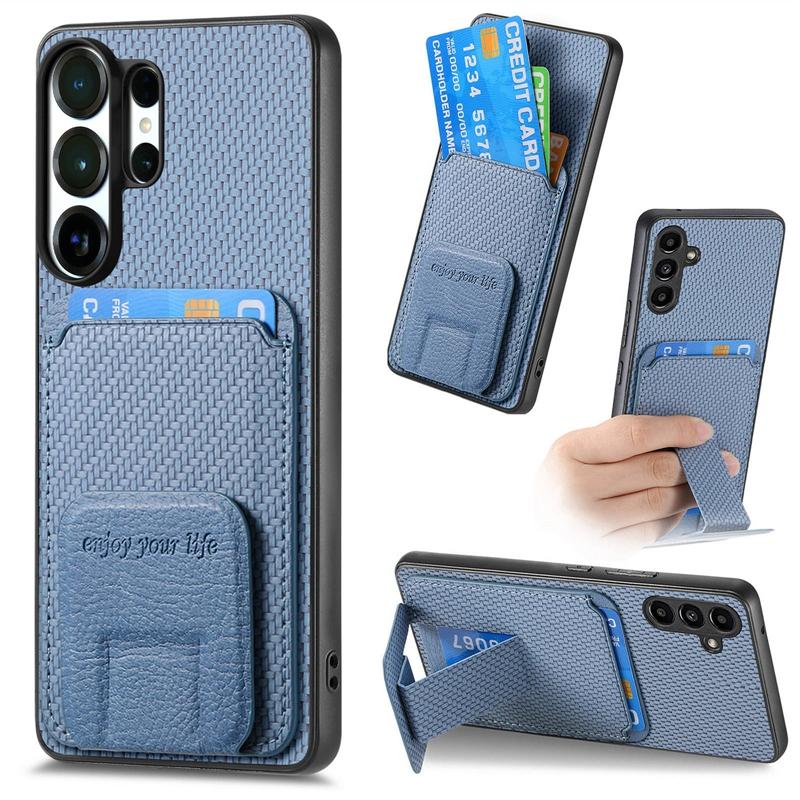 Kickstand Card Slots Phone Case Cover for Galaxy A57/A37/A07/A17/A56, for Samsung S26/S25 Plus Wallet Shockproof Case