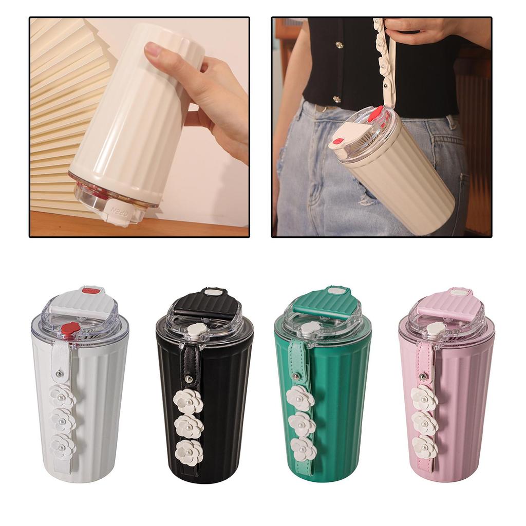304 Stainless Steel Coffee Mugs Tumblers Food Grade with Tea Infuser for Loose 420ml Filter