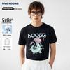 NVG·YOUNG Men's Dragon Print Short Sleeve T-shirt