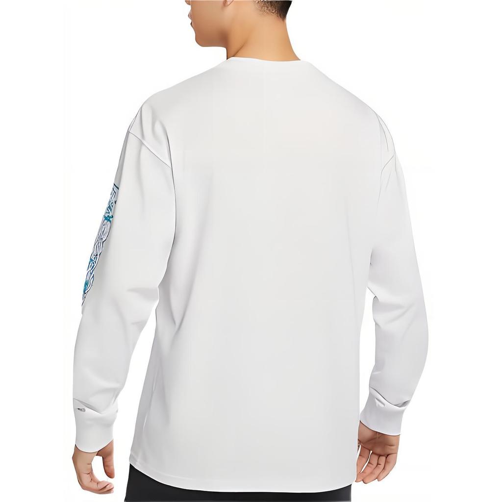 Nike T Shirts Men's White Crew Neck Moderate Straight Fit FV3487-121