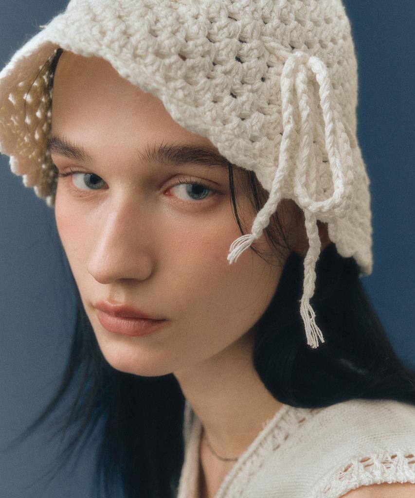 MONGDOL Lace Crochet Bucket Hat Mdac054_4 Colors