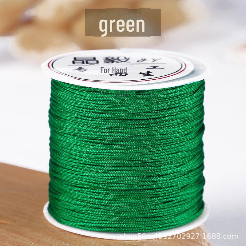 Taiwan Jade Line No. 72: 50m Hand-Woven DIY Rope for Jewelry and Beading