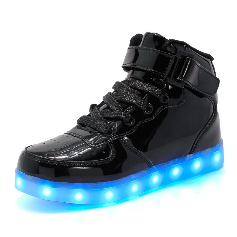 Men's Glowing Sneakers Unisex Luxury Luminous Sneakers USB LED Colorful Lighted Luminous Shoes Women Night Light Vulcanize Shoes