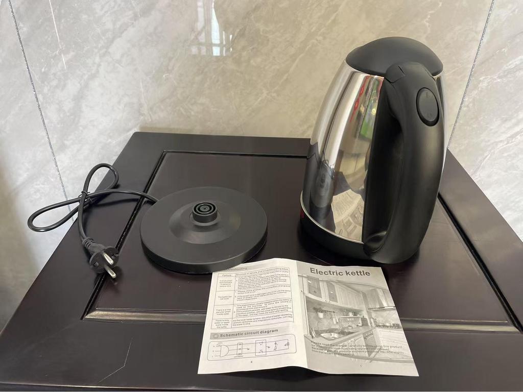 Stainless Steel 2L Electric Kettle with Inner Steel Lid