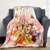 1pc, Happy Mickey & Minnie Blanket Soft Throw for Room Decor, Perfect Gift for Family and Friend, Living Room, Travel, Camping