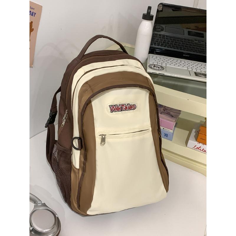 

Large capacity wear-resistant junior high school student schoolbag new versatile travel backpack