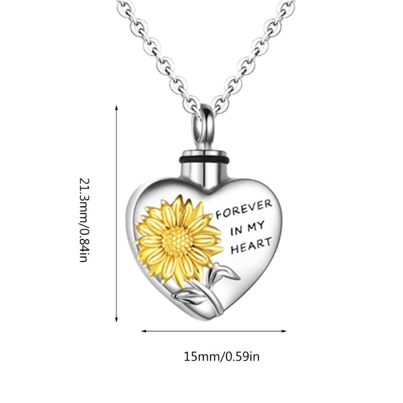 Stainless Steel Pet Urns Holder Necklace for Dogs Cats Pet Memorial NecklaceKeepsake Loss Pet Remembrance Gift Jewelry