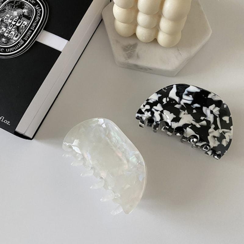 

mosxe Мраморная заколка для волос (2color) opal