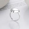 Copper Rings For Women Couple Minimalist Handmade Simple Big Heart Ring Fine Jewelry Gift Prevent Allergy
