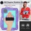 Silicone+PC Hybrid Case Universal For Xiaomi Poco Pad X1 8 7 Pro 2025 2024 11.2" Rotating Stand Armor Cover With Shoulder Strap