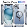 New Magnetic Phone Case for Apple 17promax Transparent Acrylic Reinforced Magnetic Ring Phone Case