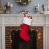 Festive Knit Christmas Stocking for Fireplace Decor