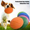 Durable Dog Flying Disc Toy TPR Soft Rubber Outdoor Training Frisbee for Large Dogs 22cm Diameter