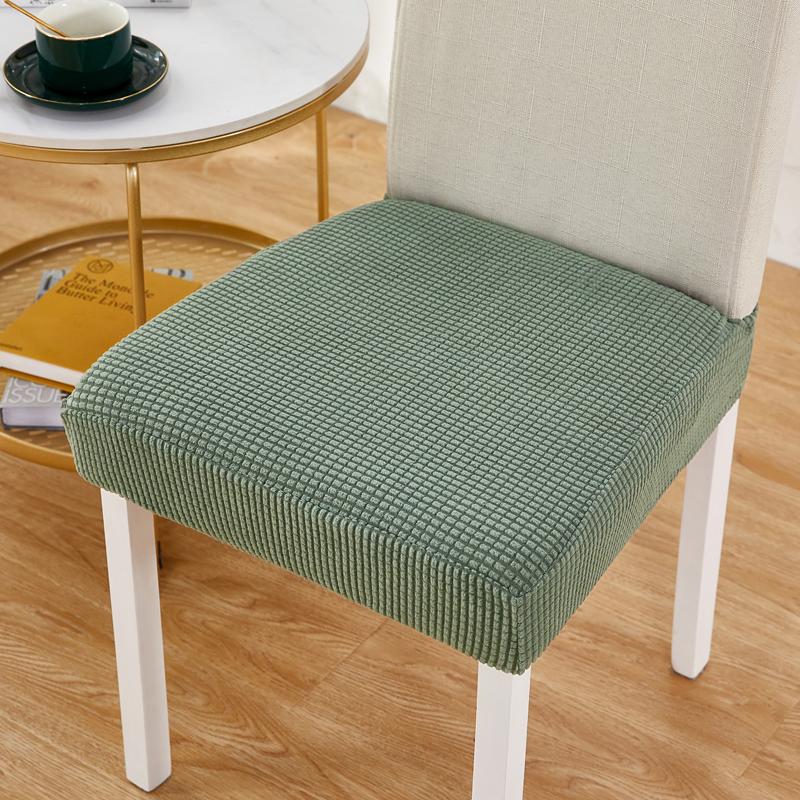 Thick Stretch Printed Dining Chair Covers Elastic Slipcover Protector For Kitchen Room Seats