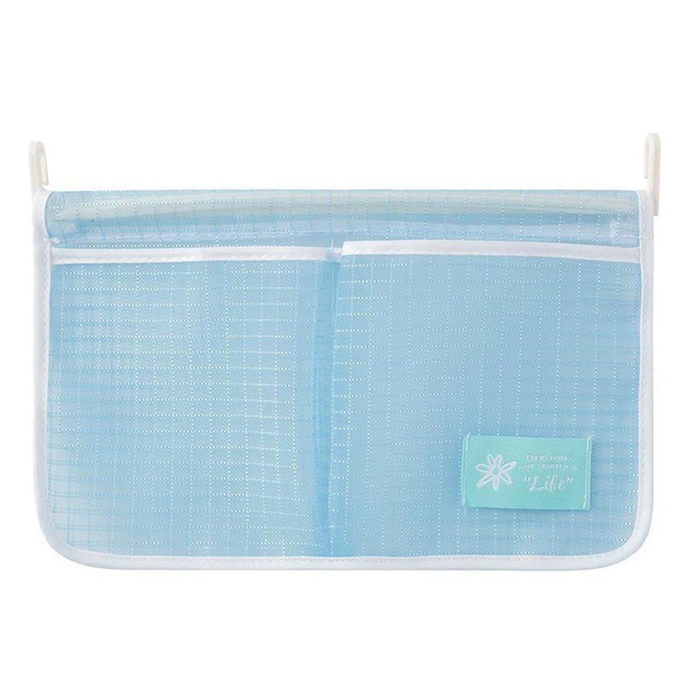 New Mesh Refrigerator Storage Bag Double Grid Large Capacity Compartment Sorting Bag with Hook Refrigerator Organizer Hanging синий 1590₽