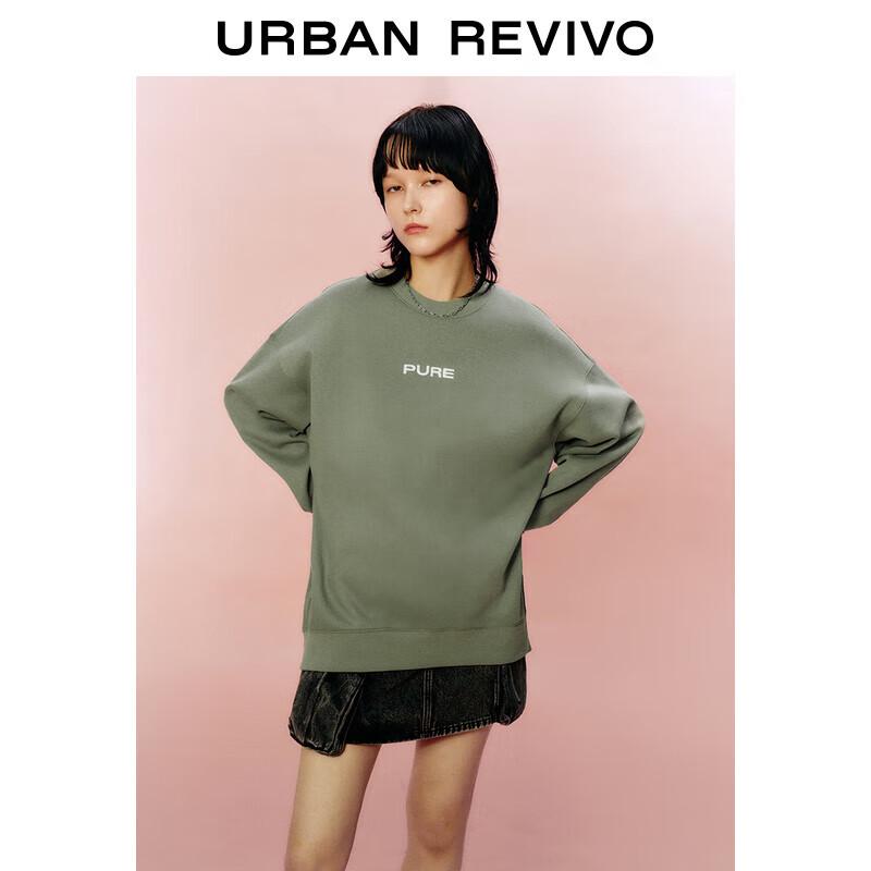 

UR Women s 2024 Spring High Street Color Block Letter Loose Sweatshirt M