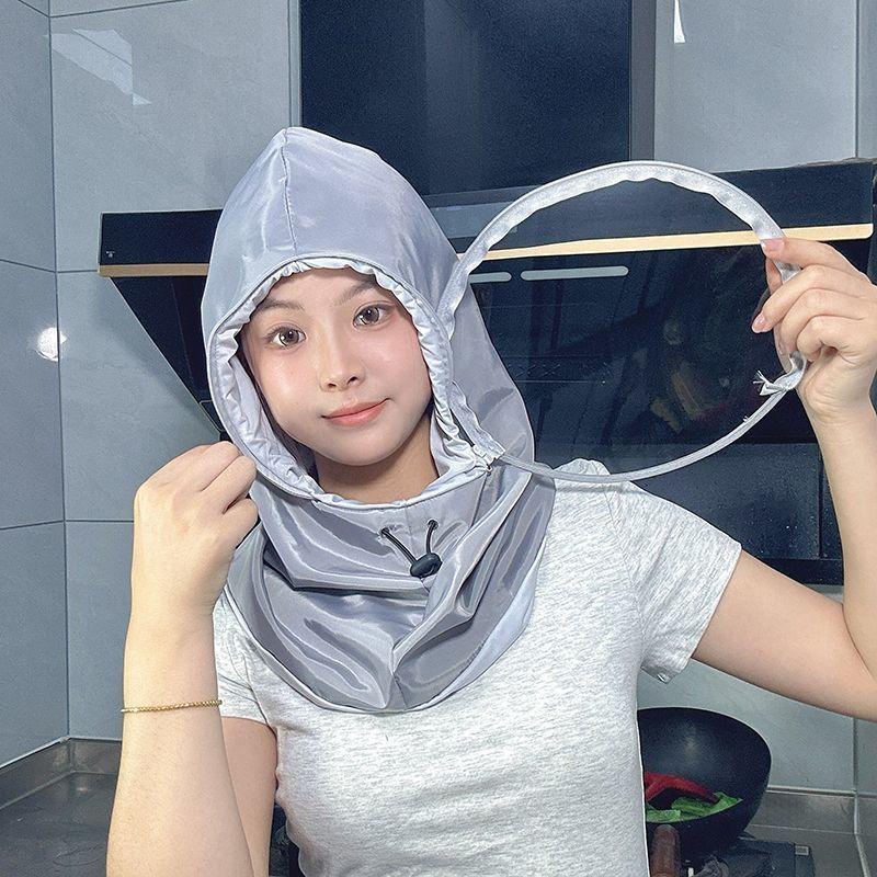 Cappello da Cucina da Donna Berretto da Cucina Scudo Anti Schizzi d'Olio Copri Viso Copricapo Protettivo Riutilizzabile Maschera Antipolvere per Spruzzi di Cottura Apicoltore da Fattoria