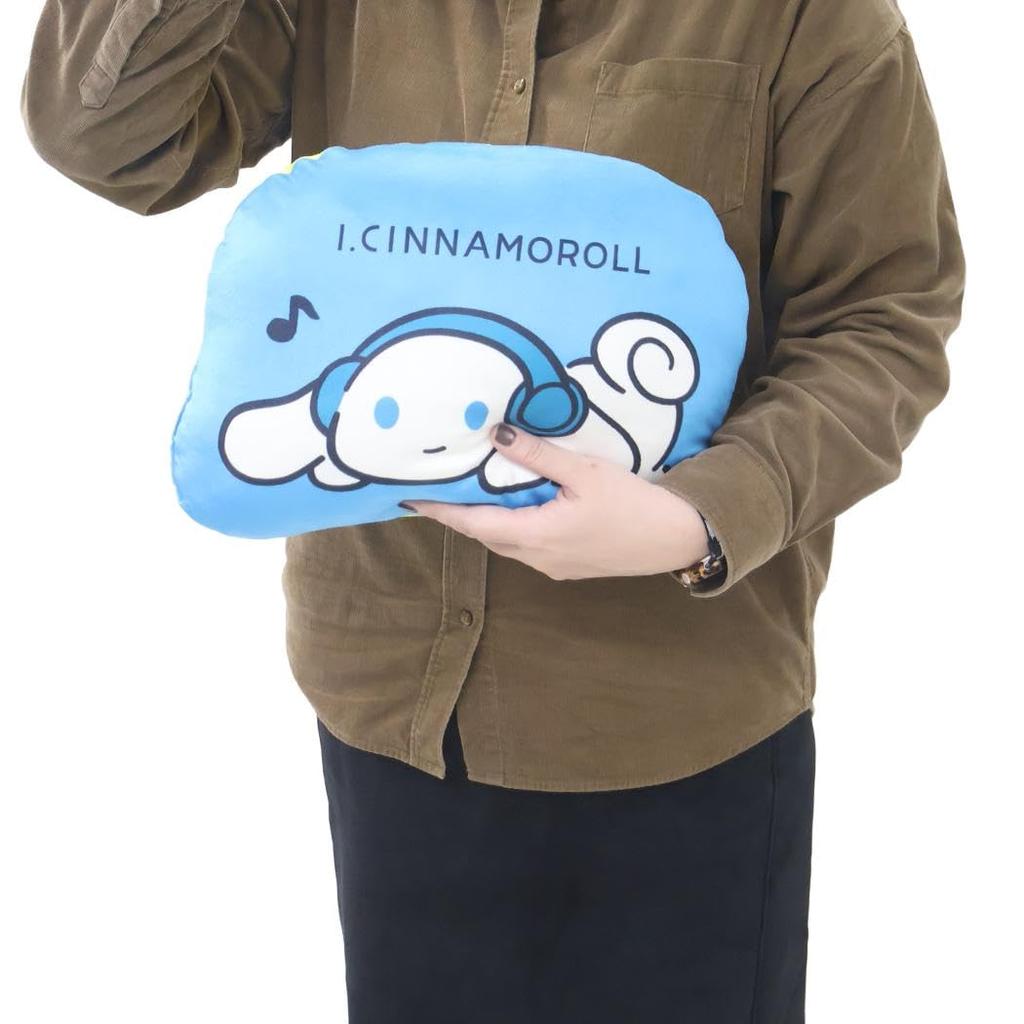 Marimo Craft Sanrio Cinnamoroll Cushion Cinnamoroll Plush Pillow Adorable Sanrio Interior Present Headphones Included W350 X H224mm Die-Cut - Cushion,