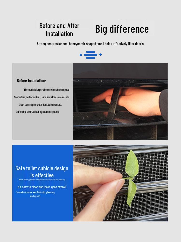 L9 Front Grille Anti-Insect Net: Radiator Protection for 25 Li Auto Models