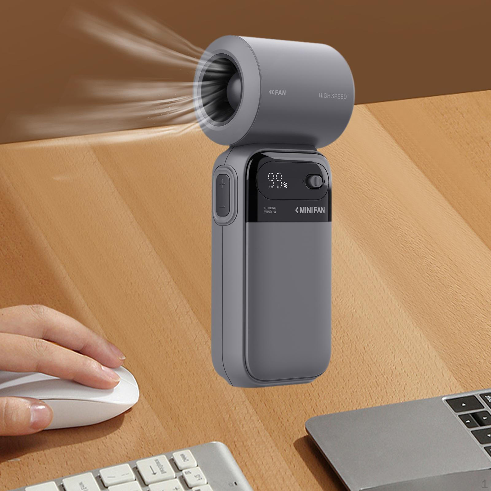 

Портативный вентилятор охлаждения легкий мини 4 скорости регулируемый мощный персональный для стола