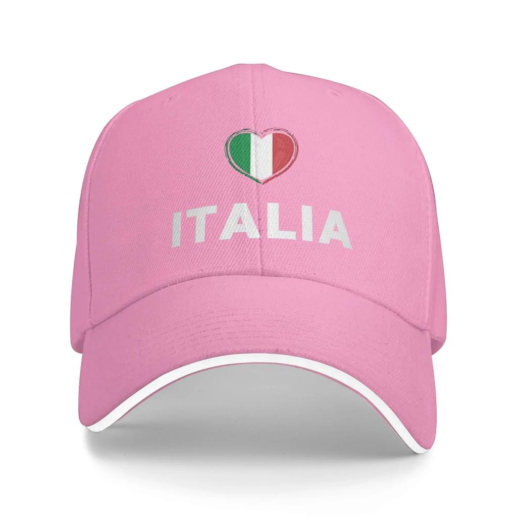 Summer Casual Baseball Cap Italia Flag  Hiking Fishing Trucker Hat For Unisex Adult High Quality  Stylish Snapback Cap