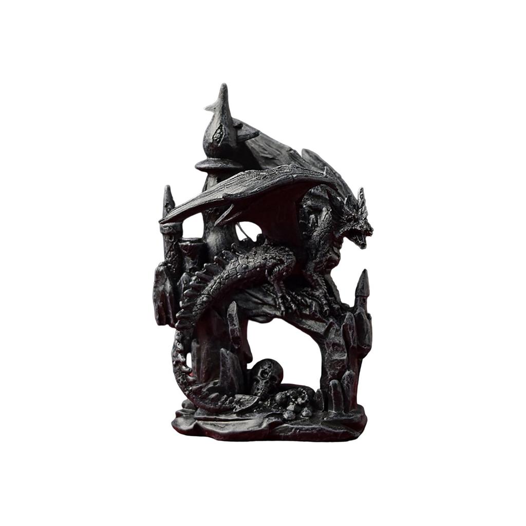 Drage Statue Resin Håndverk Dekorative Ornamenter Halloween Skrivebordsdekorasjon